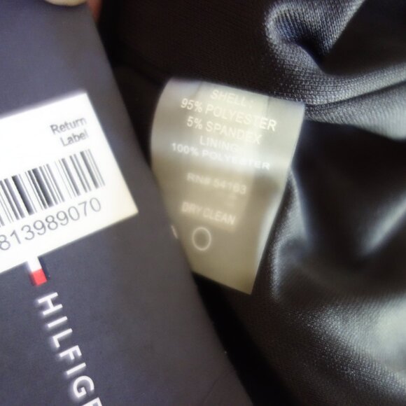 NWT $109 TOMMY BAHAMA Ruched Ruffle Front Long Sleeve Black Dress – 2 - Picture 7 of 7